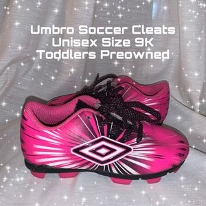 Umbro Soccer Cleats Unisex Size 9K Toddlers Pink